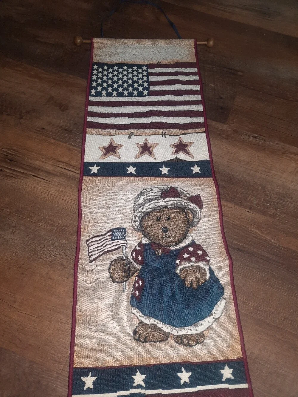 Boyds Bears Patriotic Bear Wall Hanging - Red, Blue, White